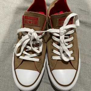 BROWN TAUPE LOW CONVERSE SNEAKERS
